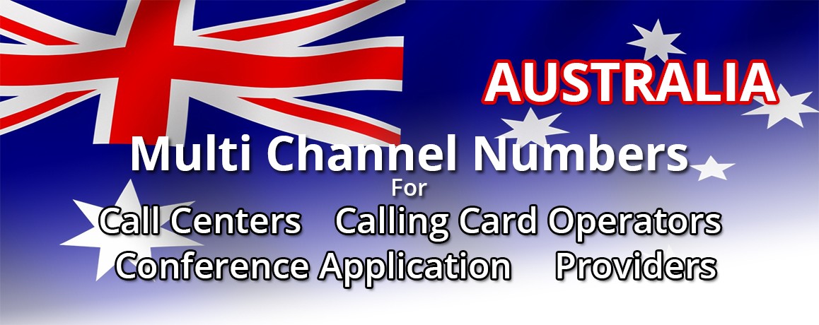 Australia Numbers unlimited channels| Calling Cards ,Call Centers Supported