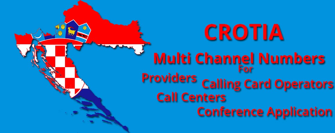 Croatia Numbers with unlimited channels for Calling Cards &  Call Centers